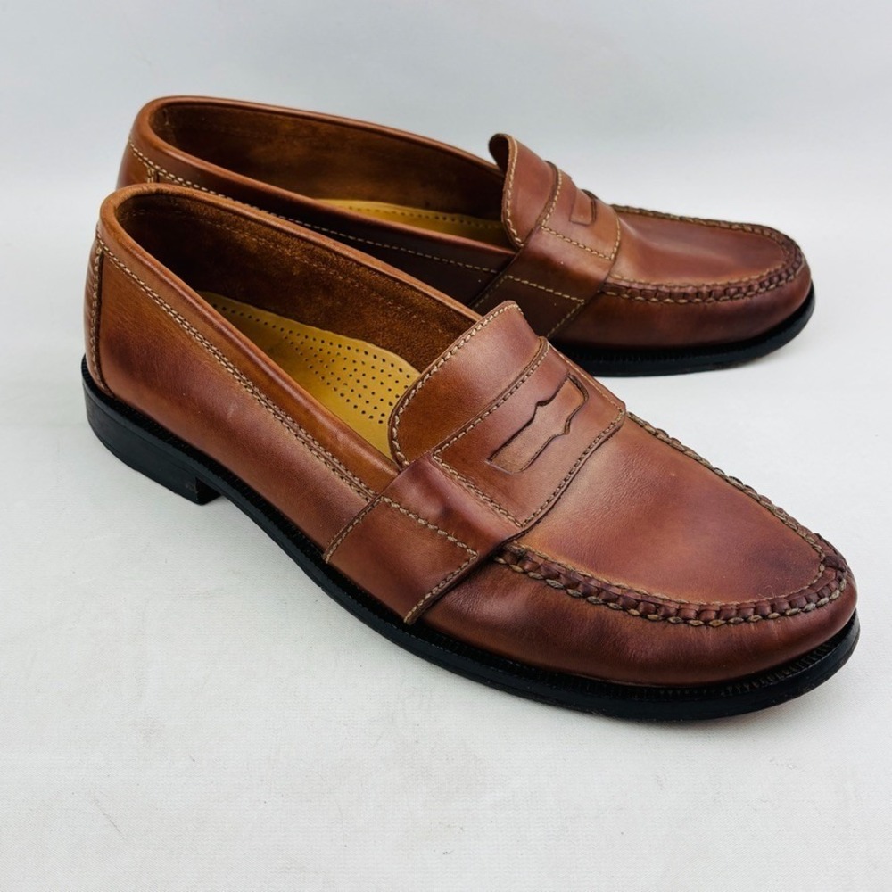 Cole Haan Douglas Penny Loafer Mens‎ 10 M Brown Leather Slip On Shoe 01462